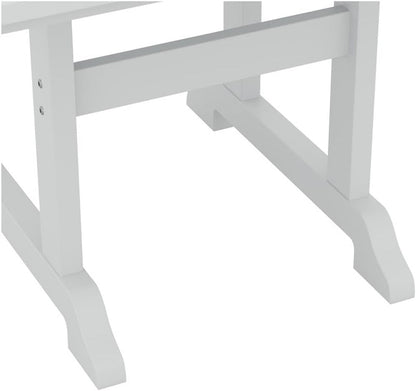43 Inch Square HDPE Outdoor Dining Table｜Weather‑Proof Slatted Patio Table with Umbrella Hole for Backyard Deck Garden 🌼