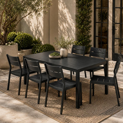 Lightweight Stackable Aluminum Outdoor Dining Chairs｜Weather‑Resistant Space‑Saving Patio Armchairs for Backyard Deck Balcony 🌾